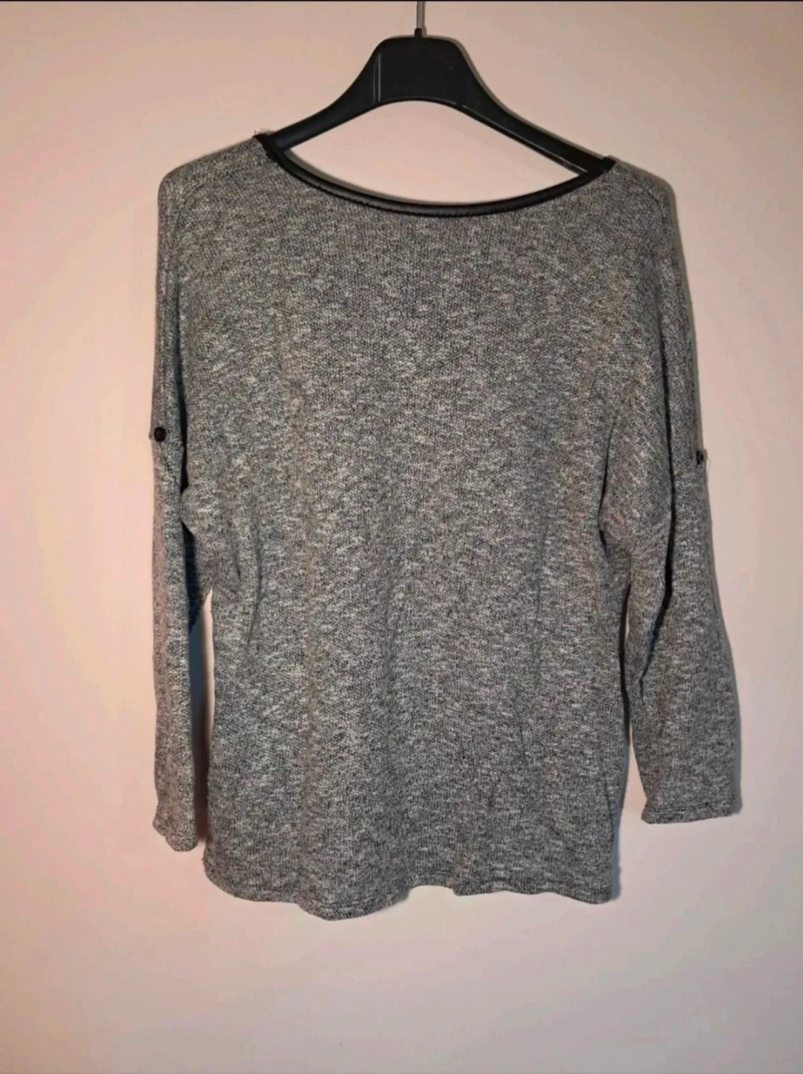 🖤Pull noir à motifs | taille S | manches 3/4 🖤 – photo 4
